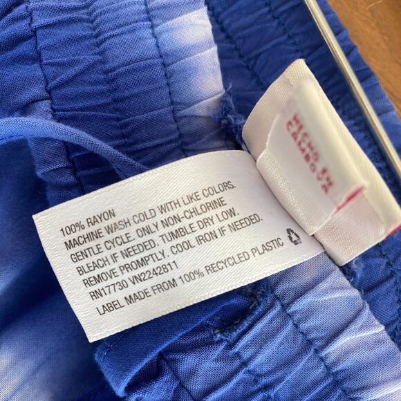 Merona Blue and White Tie Dye Mini Skirt - Picture 6 of 7